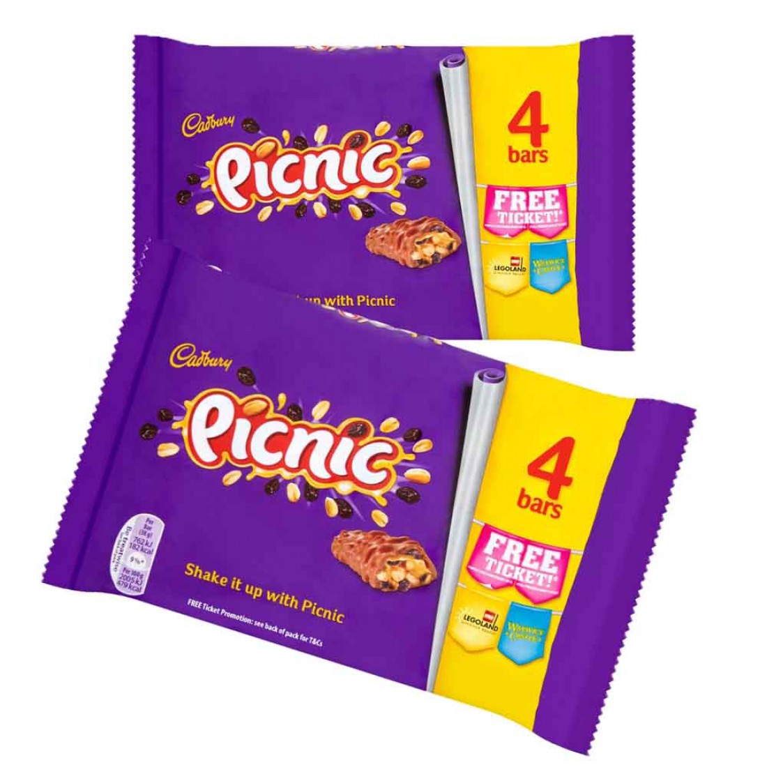 Cadbury Picnic Multipack 10 Piece Box Planet Candy Irelands